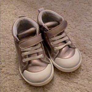 See Kai Run Pewter Leather Shoes